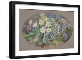 Primrose and Orchid-Thomas Edwin Mostyn-Framed Giclee Print