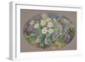 Primrose and Orchid-Thomas Edwin Mostyn-Framed Giclee Print