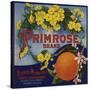 Primrose Brand - Duarte, California - Citrus Crate Label-Lantern Press-Stretched Canvas