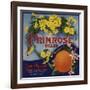 Primrose Brand - Duarte, California - Citrus Crate Label-Lantern Press-Framed Art Print