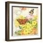 Primrose & Butterflies-Julie Paton-Framed Art Print