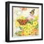 Primrose & Butterflies-Julie Paton-Framed Art Print