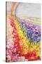 Primrose Rainbow-Joan Thewsey-Stretched Canvas