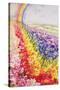 Primrose Rainbow-Joan Thewsey-Stretched Canvas