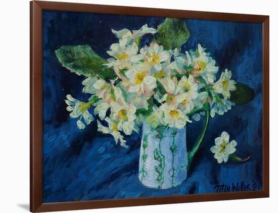 Primroses 2021 (oil)-Tilly Willis-Framed Giclee Print