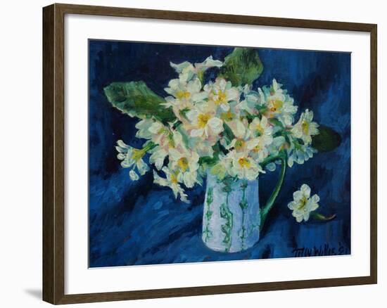 Primroses 2021 (oil)-Tilly Willis-Framed Giclee Print