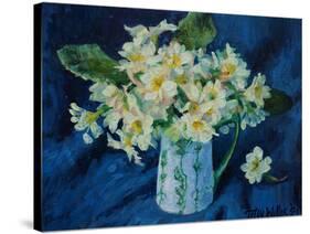 Primroses 2021 (oil)-Tilly Willis-Stretched Canvas