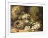 Primroses and Bird's Nests on a Mossy Bank, 1882-Oliver Clare-Framed Giclee Print