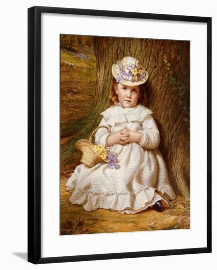 Primroses and Bluebells-Samuel Sidley-Framed Giclee Print