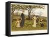 Primroses-Kate Greenaway-Framed Stretched Canvas