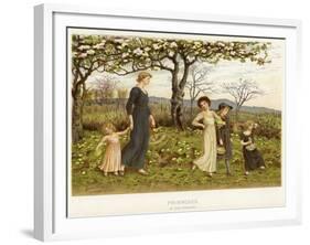 Primroses-Kate Greenaway-Framed Giclee Print