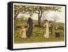 Primroses-Kate Greenaway-Framed Stretched Canvas