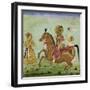 Prince à cheval accompagné de deux serviteurs-null-Framed Giclee Print