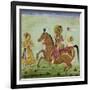 Prince à cheval accompagné de deux serviteurs-null-Framed Giclee Print