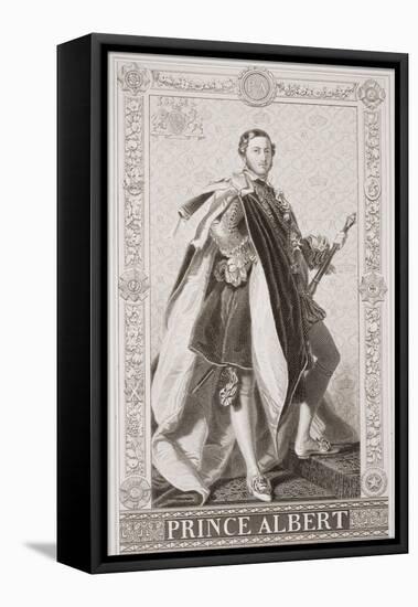 Prince Albert (1819-61) from 'Illustrations of English and Scottish History' Volume II-Franz Xaver Winterhalter-Framed Stretched Canvas