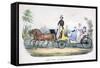 Prince Albert Acting as Chauffeur to the British Royal Family-null-Framed Stretched Canvas