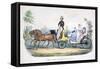 Prince Albert Acting as Chauffeur to the British Royal Family-null-Framed Stretched Canvas