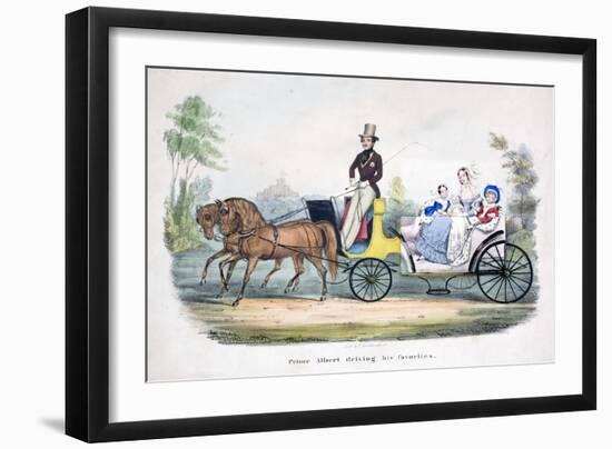 Prince Albert Acting as Chauffeur to the British Royal Family-null-Framed Giclee Print