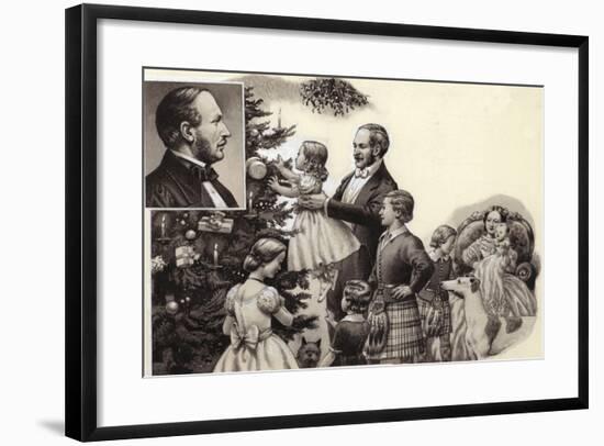 Prince Albert and the Royal Christmas Tree-Pat Nicolle-Framed Giclee Print