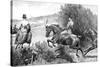 Prince Albert Hunting Near Belvoir Castle, Leicestershire, C1840s-null-Stretched Canvas