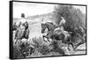 Prince Albert Hunting Near Belvoir Castle, Leicestershire, C1840s-null-Framed Stretched Canvas