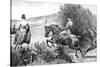 Prince Albert Hunting Near Belvoir Castle, Leicestershire, C1840s-null-Stretched Canvas