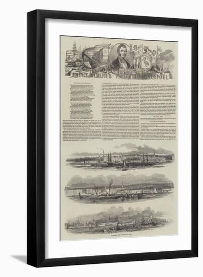 Prince Albert's Visit to Liverpool-null-Framed Giclee Print