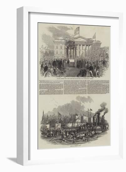 Prince Albert's Visit to Liverpool-null-Framed Giclee Print