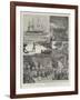 Prince Albert Victor and Prince George on Board the Bacchante-null-Framed Giclee Print