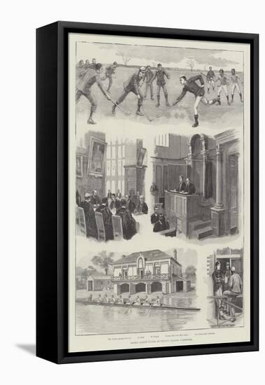 Prince Albert Victor at Trinity College, Cambridge-null-Framed Stretched Canvas