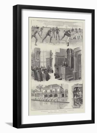 Prince Albert Victor at Trinity College, Cambridge-null-Framed Giclee Print