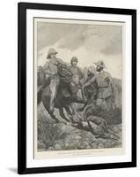 Prince Albert Victor in India, Hunting Black Buck with Cheetah at Hyderabad-Richard Caton Woodville II-Framed Giclee Print