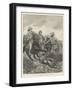 Prince Albert Victor in India, Hunting Black Buck with Cheetah at Hyderabad-Richard Caton Woodville II-Framed Giclee Print