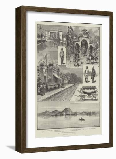 Prince Albert Victor in India, the Visit to Hyderabad-null-Framed Giclee Print