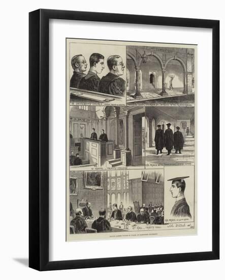 Prince Albert Victor of Wales at Cambridge University-null-Framed Giclee Print