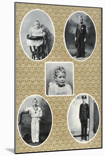 Prince Albert Windsor from Age One to Fifteen, C1896-1910-null-Mounted Giclee Print