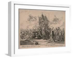 Prince Alexander Mikhaylovich Golitsyn at the Siege of the Khotyn Fortress 1769, 1769-Daniel Nikolaus Chodowiecki-Framed Giclee Print