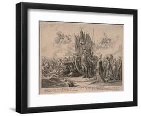 Prince Alexander Mikhaylovich Golitsyn at the Siege of the Khotyn Fortress 1769, 1769-Daniel Nikolaus Chodowiecki-Framed Premium Giclee Print