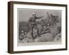 Prince Alexander of Teck under Fire in Rhodesia-William Small-Framed Giclee Print