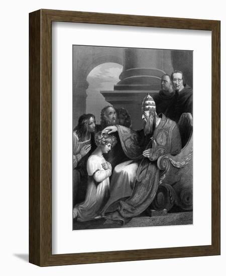 Prince Alfred and Pope Leo IV-A.H. Payne-Framed Art Print