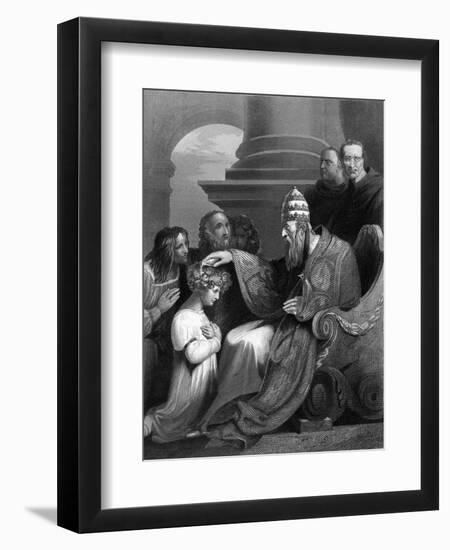 Prince Alfred and Pope Leo IV-A.H. Payne-Framed Art Print