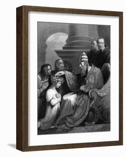 Prince Alfred and Pope Leo IV-A.H. Payne-Framed Art Print