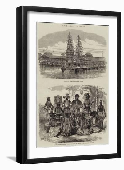 Prince Alfred in Ceylon-null-Framed Giclee Print