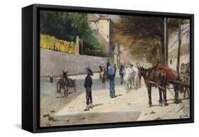 Prince Amedeo Avenue, 1880-1881-Giovanni Fattori-Framed Stretched Canvas