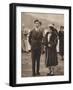 Prince and Princess Chichibu Arriving on the Queen Mary, April 12Th, 1937-null-Framed Photographic Print