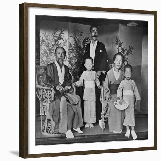 Prince and Princess Ito of Japan and their Family, 1909-Herbert Ponting-Framed Giclee Print