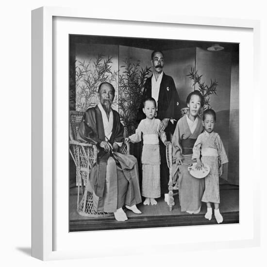 Prince and Princess Ito of Japan and their Family, 1909-Herbert Ponting-Framed Giclee Print