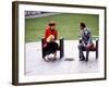 Prince and Princess of Wales at Caernarvon During Tour of Wales, October 1981-null-Framed Photographic Print