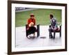 Prince and Princess of Wales at Caernarvon During Tour of Wales, October 1981-null-Framed Photographic Print