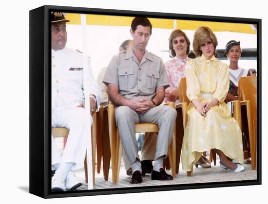 Prince and Princess of Wales During Australian Tour, Visiting St Johns Ambulance Regional Centre-null-Framed Stretched Canvas